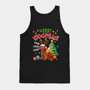 Poodle Merry Woofmas Awesome Christmas Tank Top